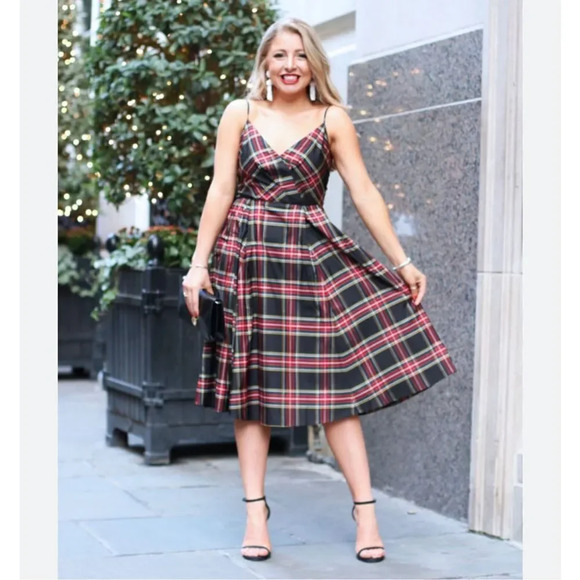 J. Crew Dresses & Skirts - J. Crew Plaid Dress in Red and Green